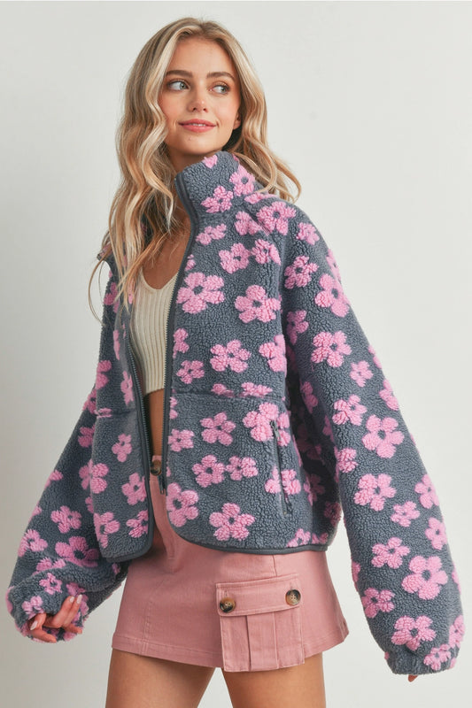 Blooms & Comfort Zip Up