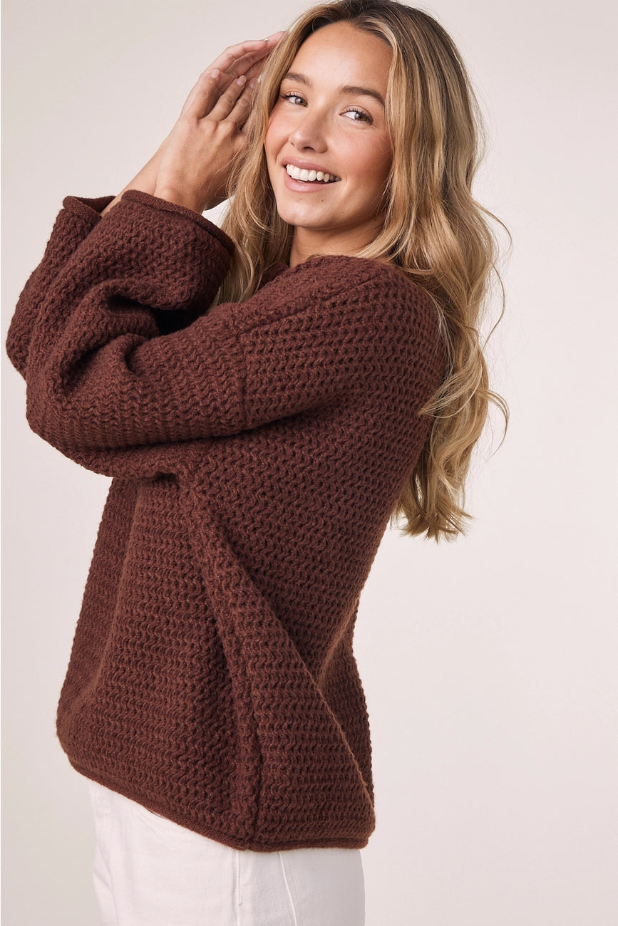 Chocolate Hive Cozy Sweater